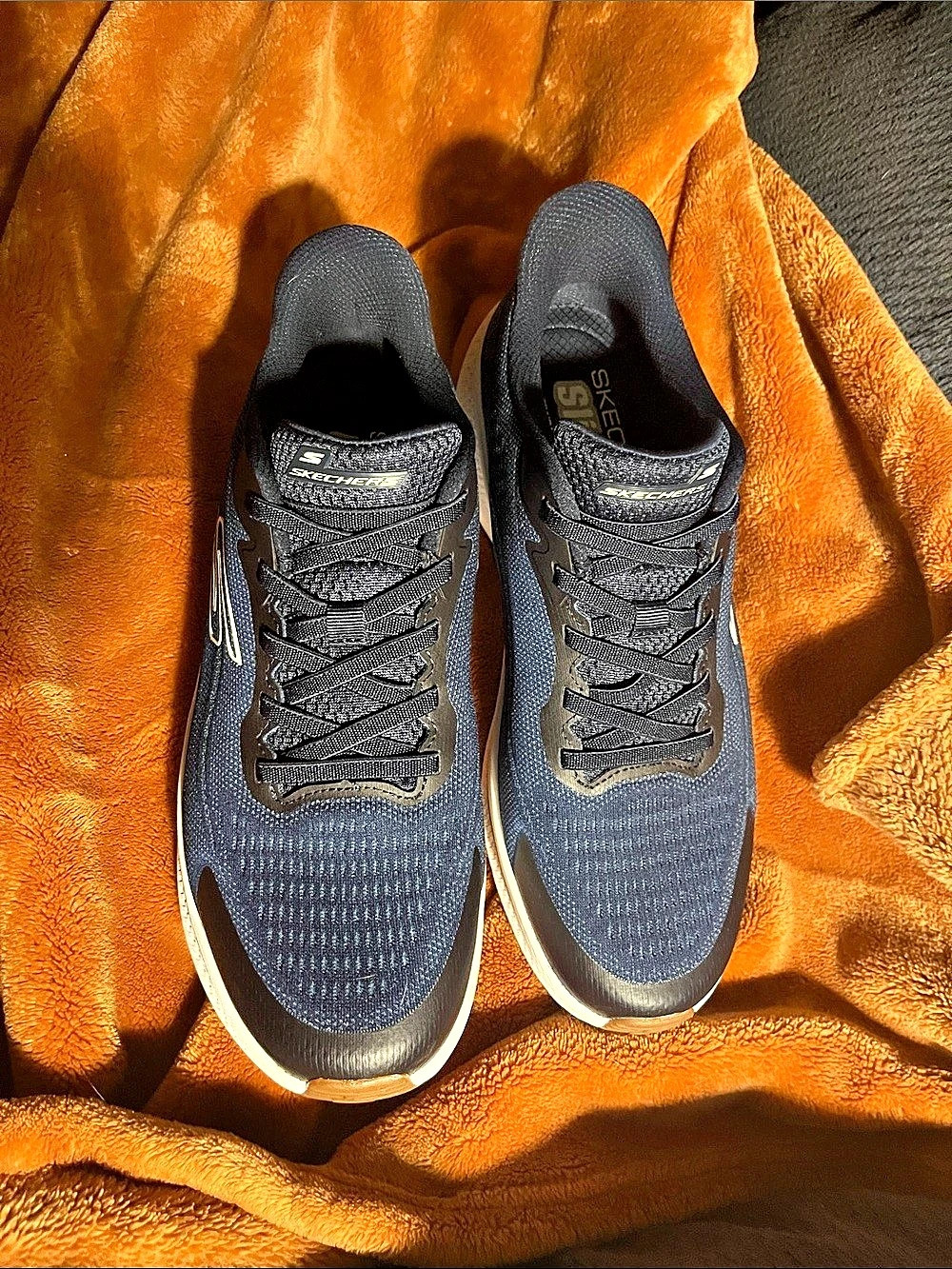 Skechers GO RUN Consistent Athletic Shoes Blue & White US 11 D